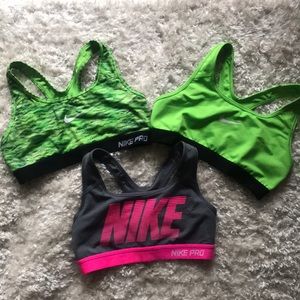Nike Sport Bras set of 3